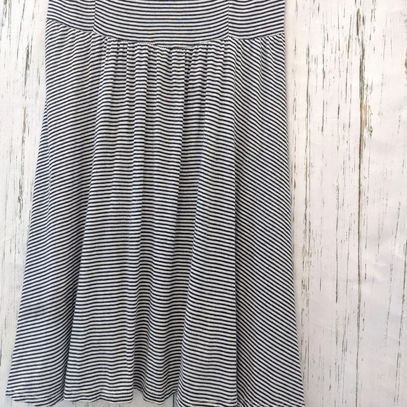 3/$20 Skater Striped A-Line Black and White Dress - Picture 7 of 8